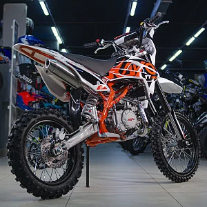 Питбайк KAYO BASIC TT140EM 17/14 KRZ (механ. сцепл., эл. стартер)