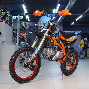 Питбайк KAYO EVOLUTION YX125EM 17/14 KRZ (механ. сцепл., эл. стартер 2022 г.)