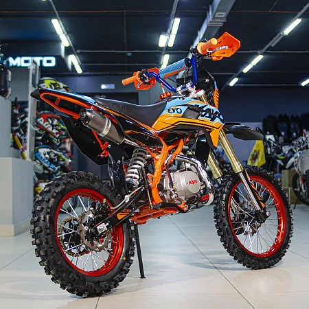 Питбайк KAYO EVOLUTION YX125EM 17/14 KRZ (механ. сцепл., эл. стартер 2022 г.)