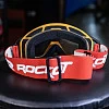 Очки кроссовые ROCKOT RM-375 прозрачная линза Anti-Scratch (сер/красн)