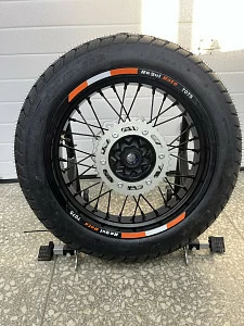 Колеса МОТАРД комп-т  ZR, Sport Pro, CR-Z (диски алюм, шины110/90-17,130/70-17, зв. 520x40) ось20/25