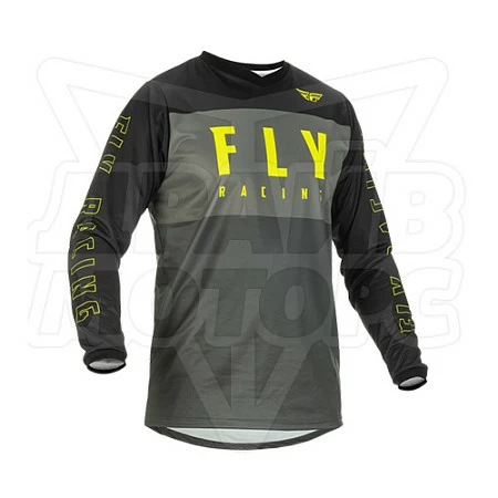 Джерси FLY RACING F-16 (2022) (детская) (черн/сер, YS)