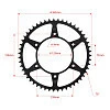 Звезда ведомая стальная SMP-R0210 51T  SM-PARTS (JTR 210 51)
