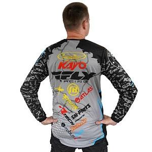 Джерси ROLLING MOTO Racing Team (сер/оранж, XXL)
