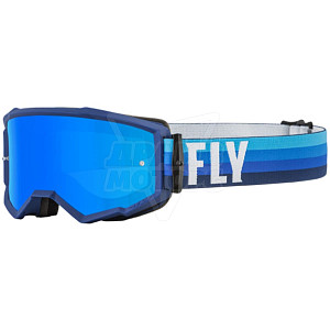 Очки для мотокросса FLY RACING ZONE (2022) YOUTH (детские), прозрачная линза (черн/син)