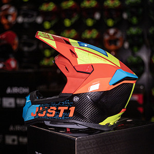 Шлем кроссовый JUST1 J22 Carbon Adrenaline