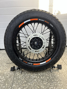 Колеса МОТАРД комп-т  ZR, Sport Pro, CR-Z (диски алюм, шины110/90-17,130/70-17, зв. 520x40) ось20/25